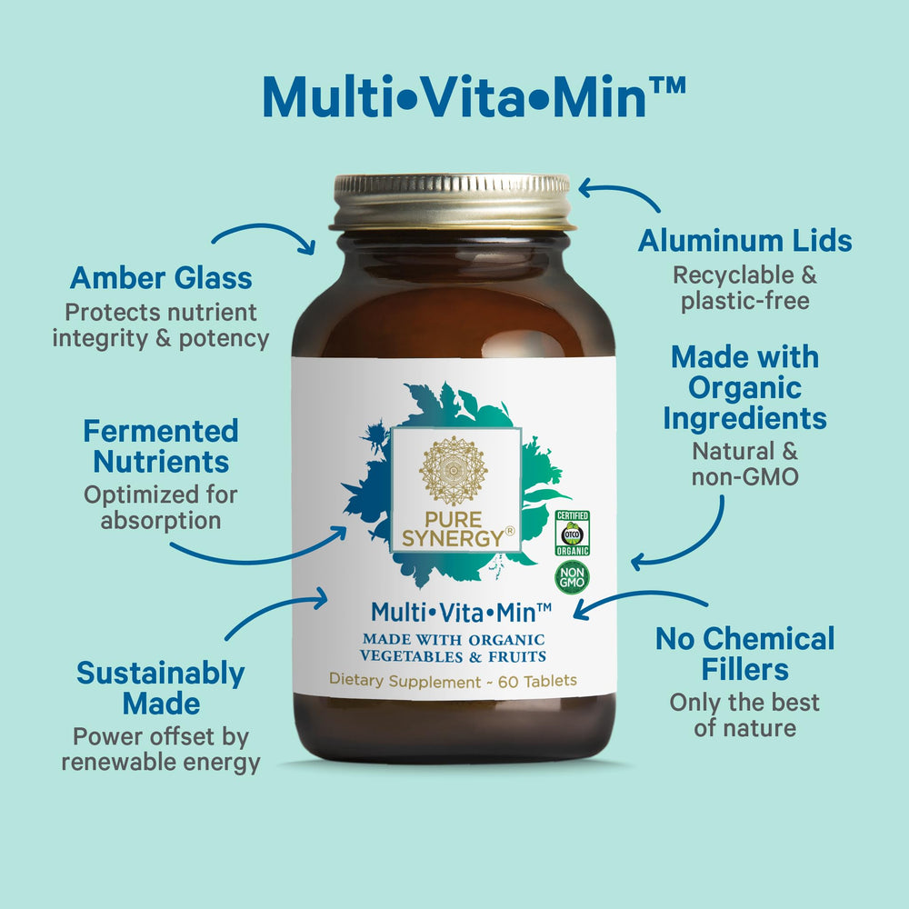Fermented organic whole-food ingredients in Pure Synergy formula