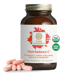 PURE SYNERGY Pure Radiance C bottle front with capsules for immune support