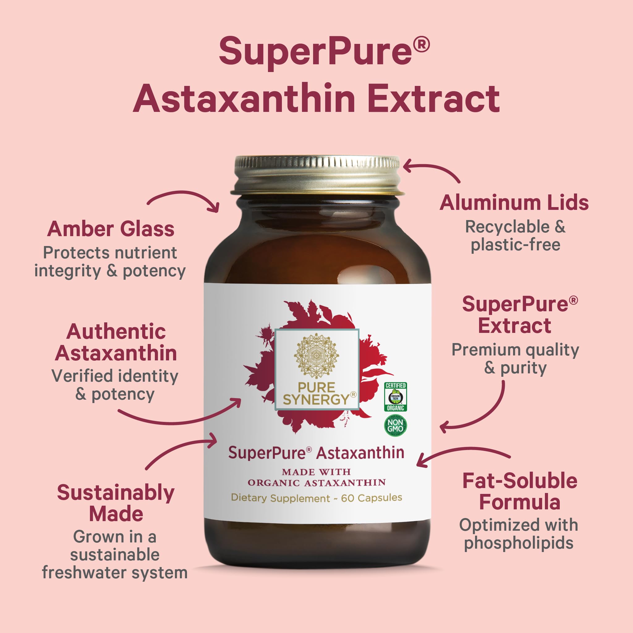 Sunflower lecithin visual emphasizing absorption-boosting ingredients in Pure Synergy.