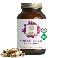 PURE SYNERGY SuperPure bottle with capsules for daily antioxidant support