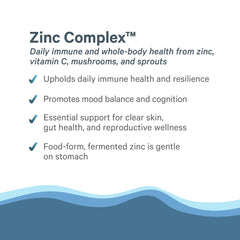Pure Synergy Zinc Complex acerola vitamin C in action, bright immune-boosting imagery.