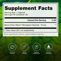 Pure TheraPro Rx capsules showing Bororganic Glycinate for absorption.