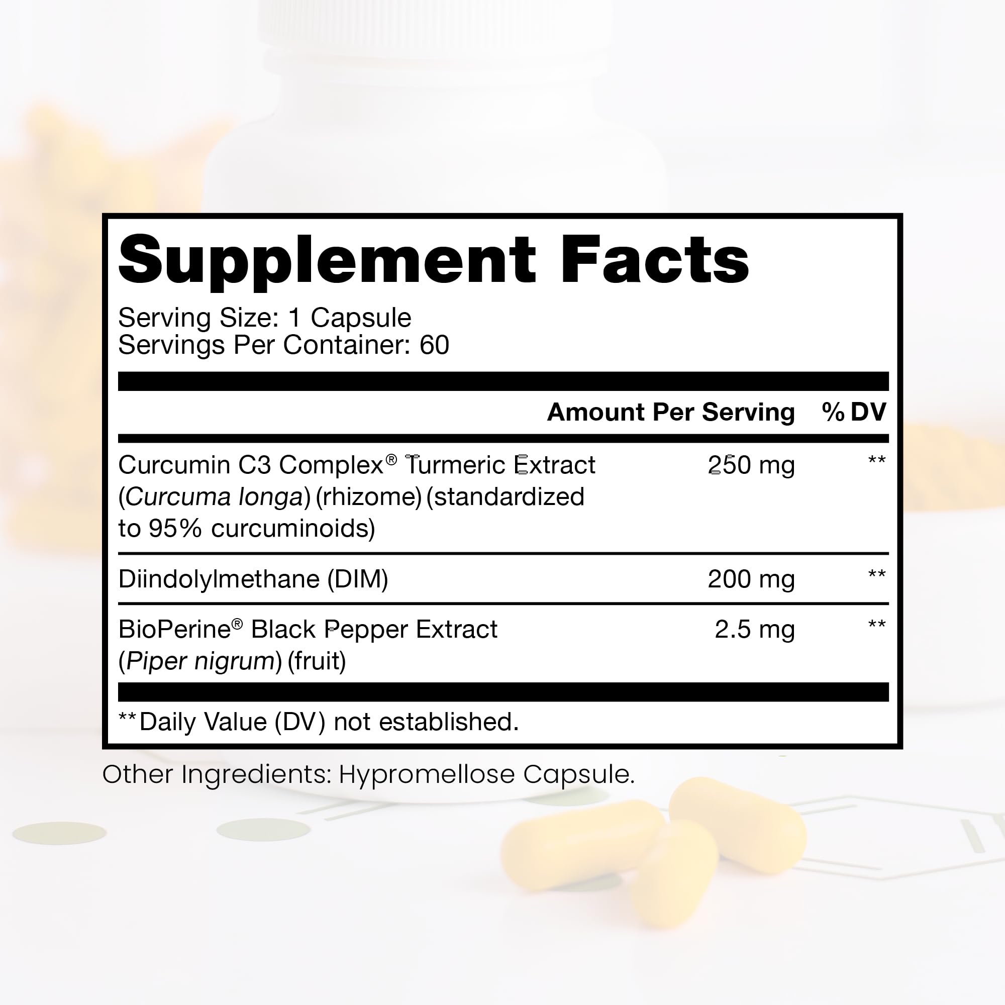 Pure Therapro Rx DIM 3+ capsules closeup showing daily wellness option.