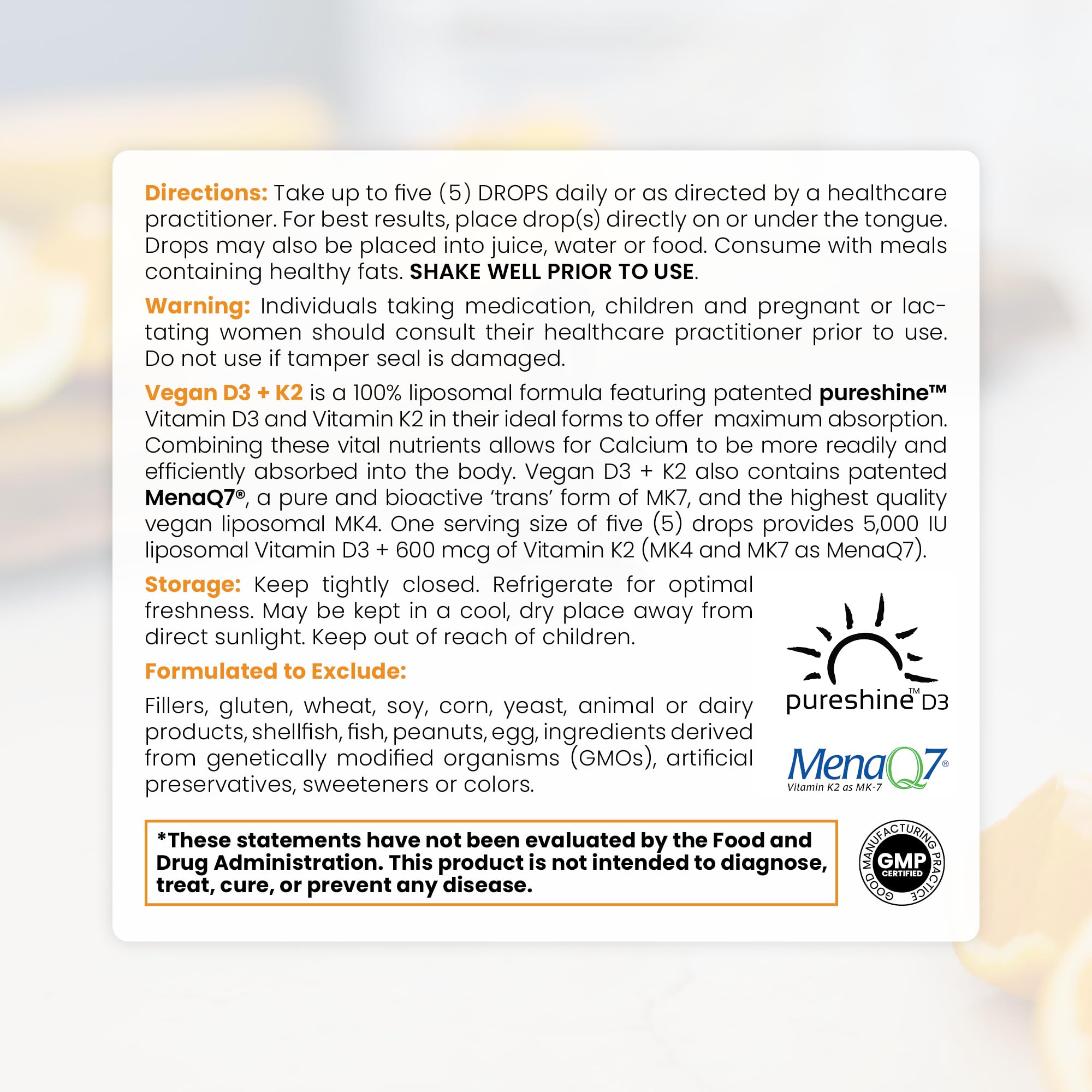 Liposomal delivery graphic on Pure Therapro Rx packaging.