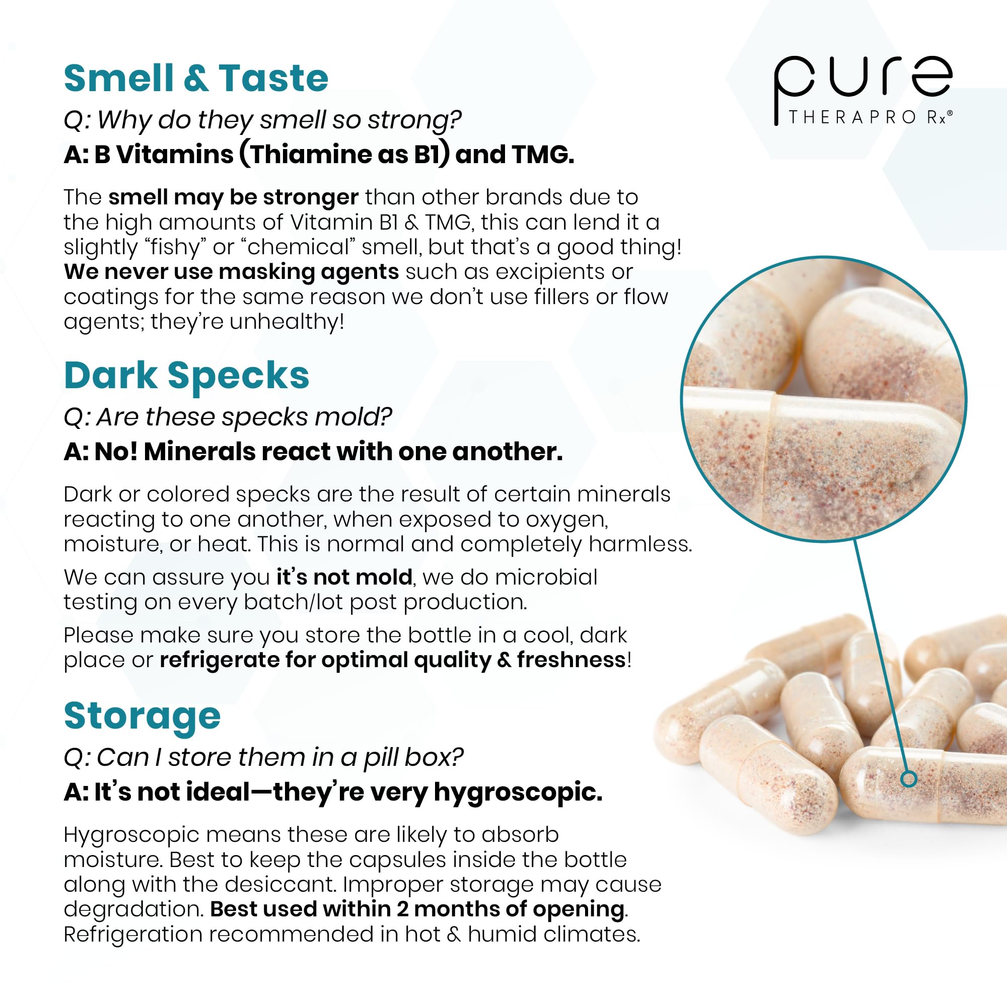 Pure Therapro Rx Made in USA seal on product packaging.