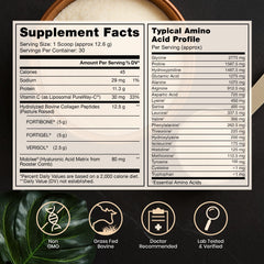 Pure Therapro Rx TriActive Collagen Plus bottle label featuring Type I & III peptides