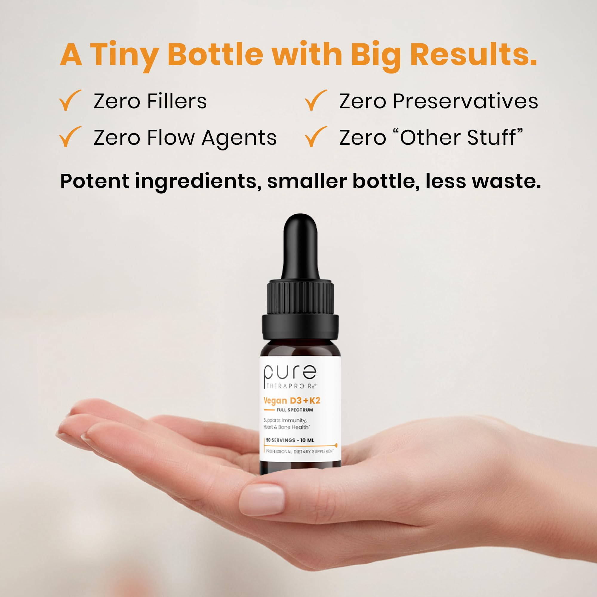 USA made seal visible on Pure Therapro Rx bottle.