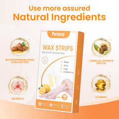 Pureasy calming oil wipes soothe skin and remove residue after waxing