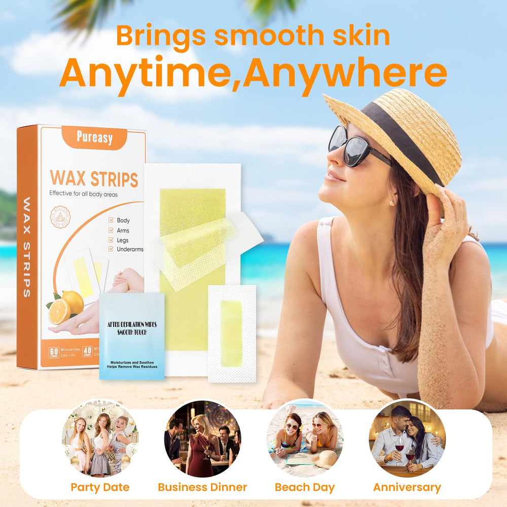 Pureasy travel-compact wax kit fits in a bag for on-the-go routines
