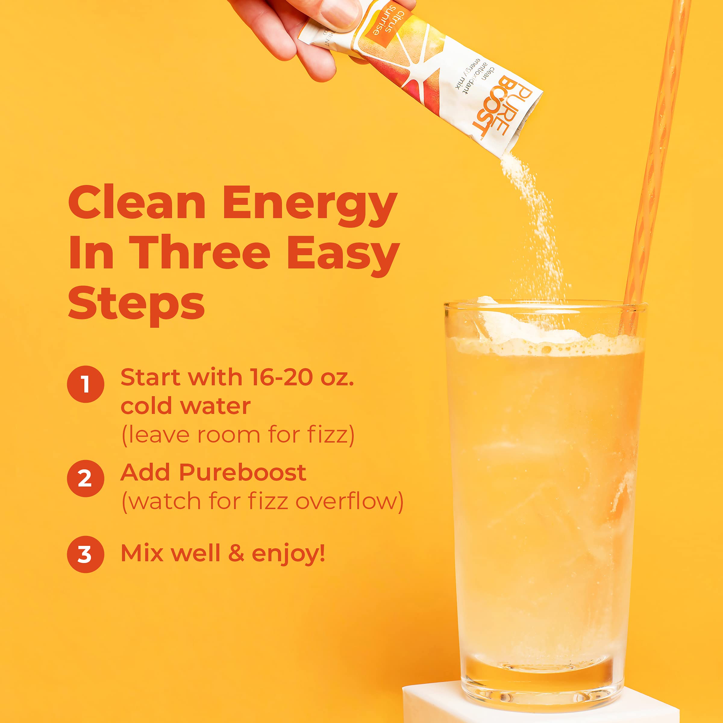 Pureboost turmeric-ginger blend visible in the formula