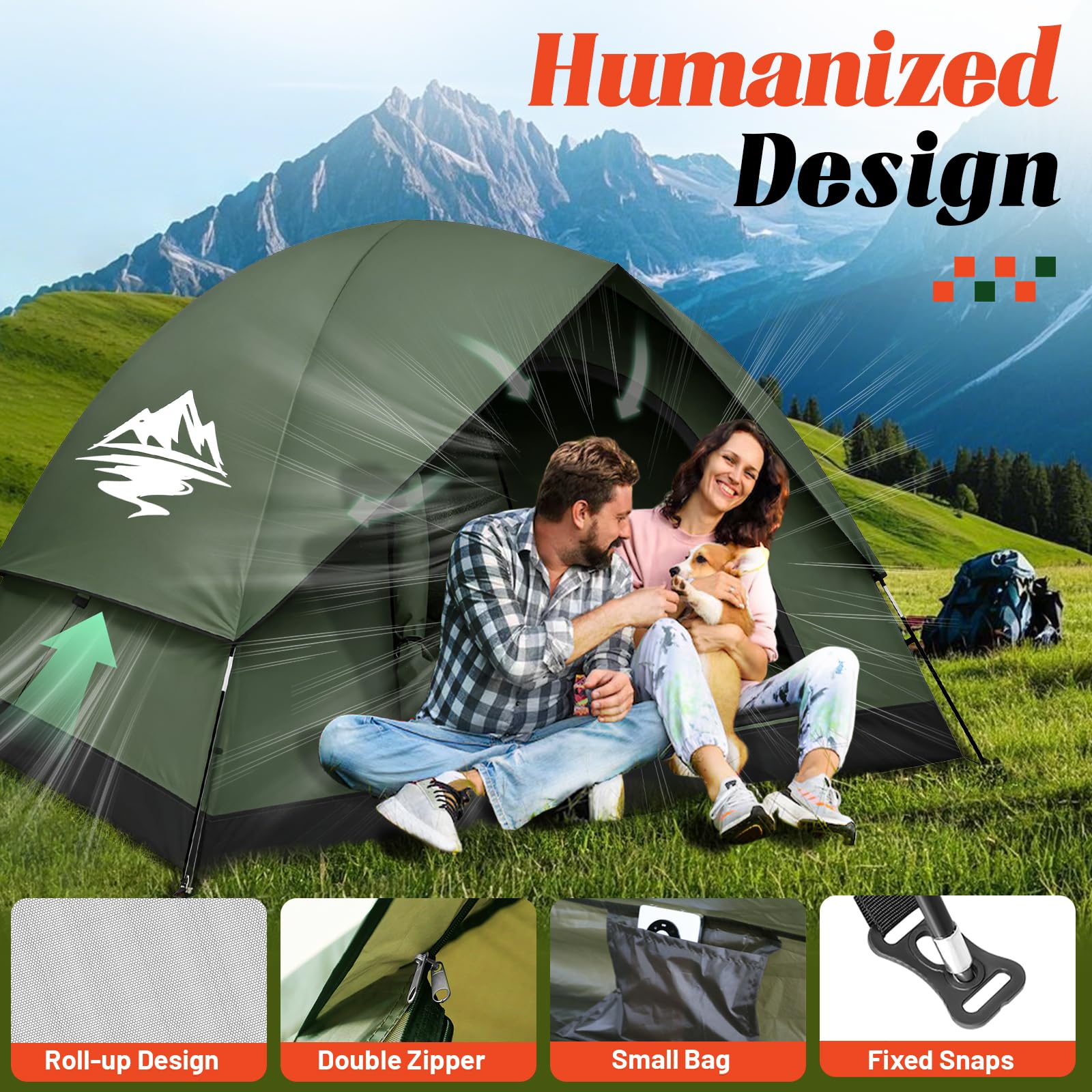 Three-sided mesh panels in Purebox tent improve airflow and reduce condensation.