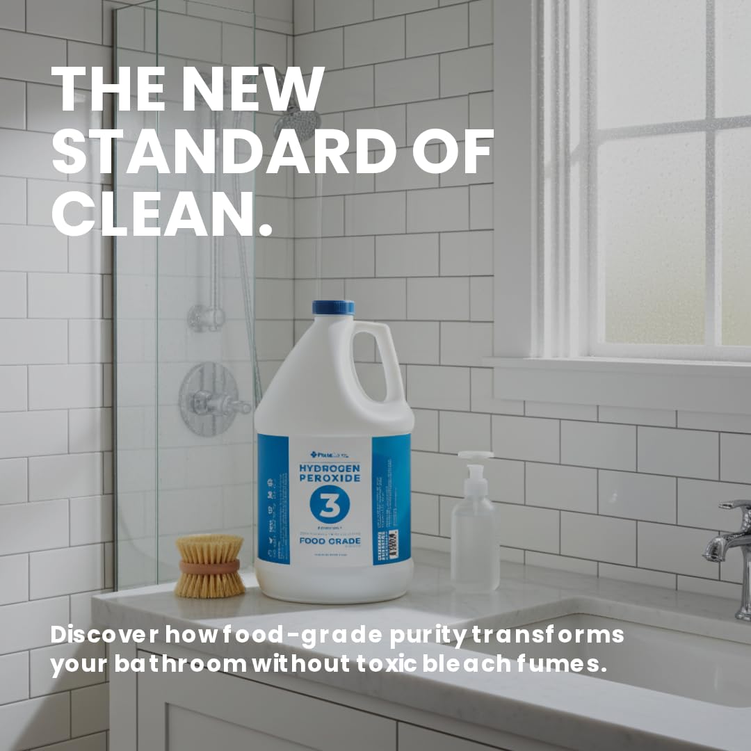 Appliance surfaces clean with PURECHEM PROS 3% peroxide.