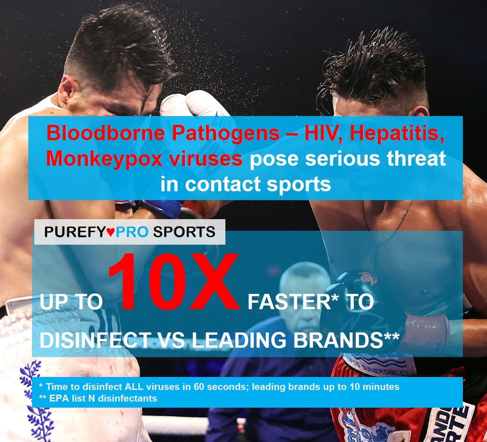Purefypro on gym pads helps reduce odors and surface germs.