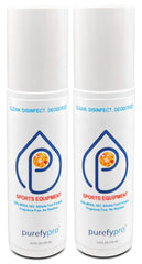 Purefypro spray bottle front for quick gym gear sanitation.
