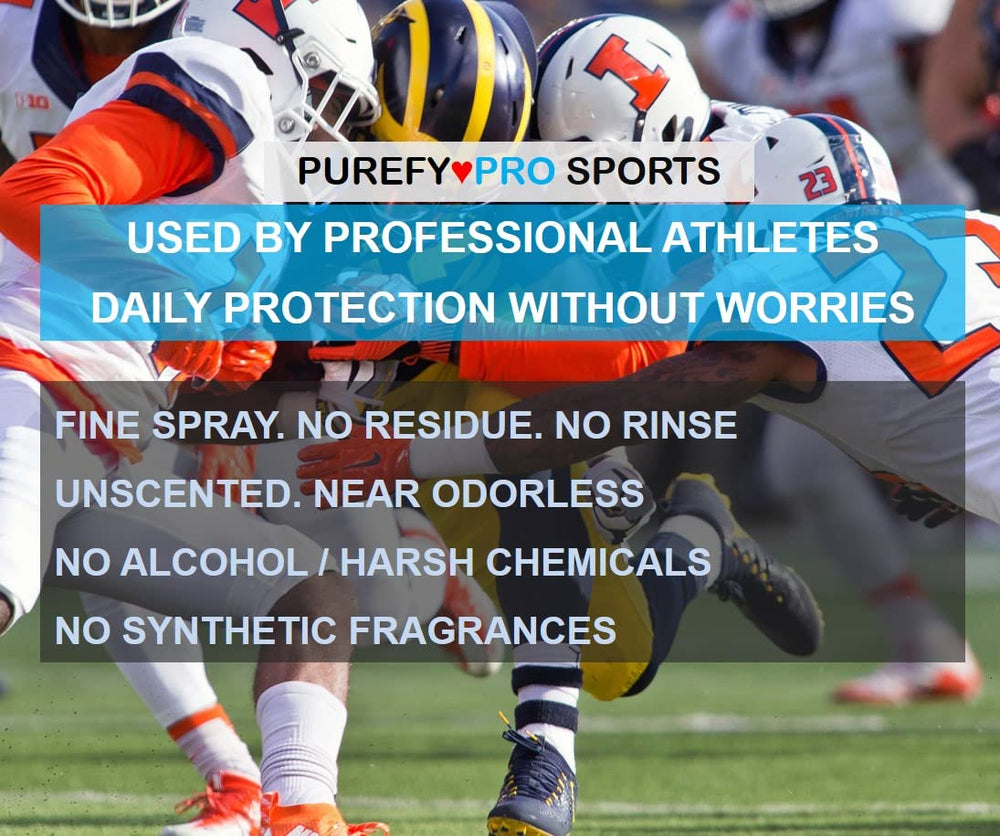 Purefypro on gym pad ready to kill germs safely.