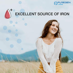 Puregen Labs USA-made label on GMP-certified bottle signaling quality.