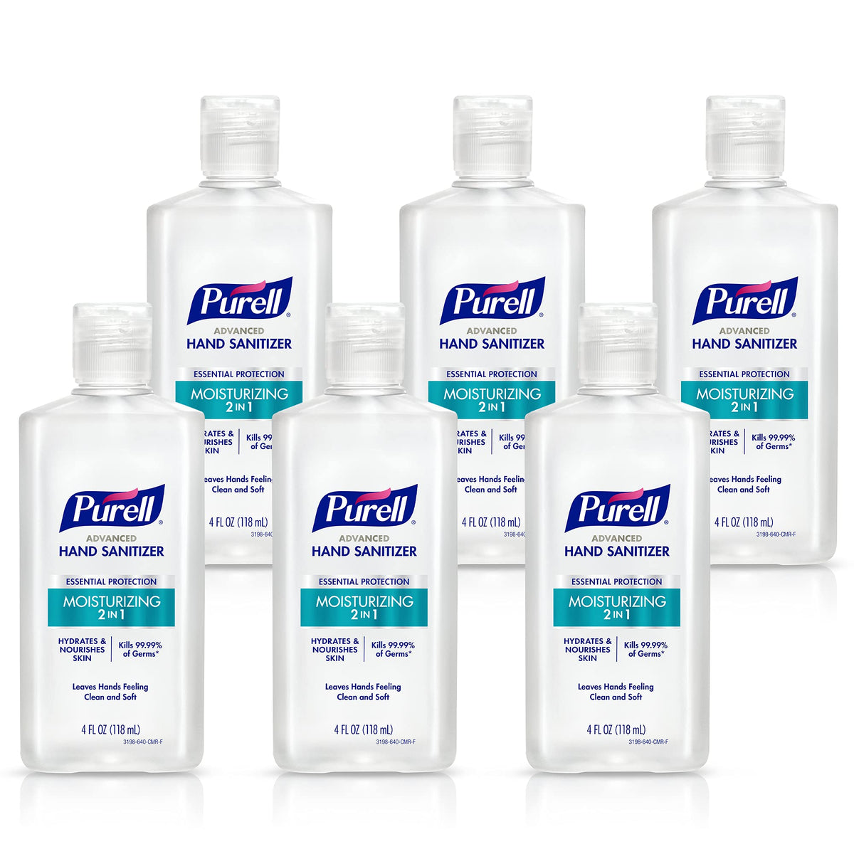 Purell 2in1 moisturizing hand sanitizer bottle for on the go germ defense and hydration