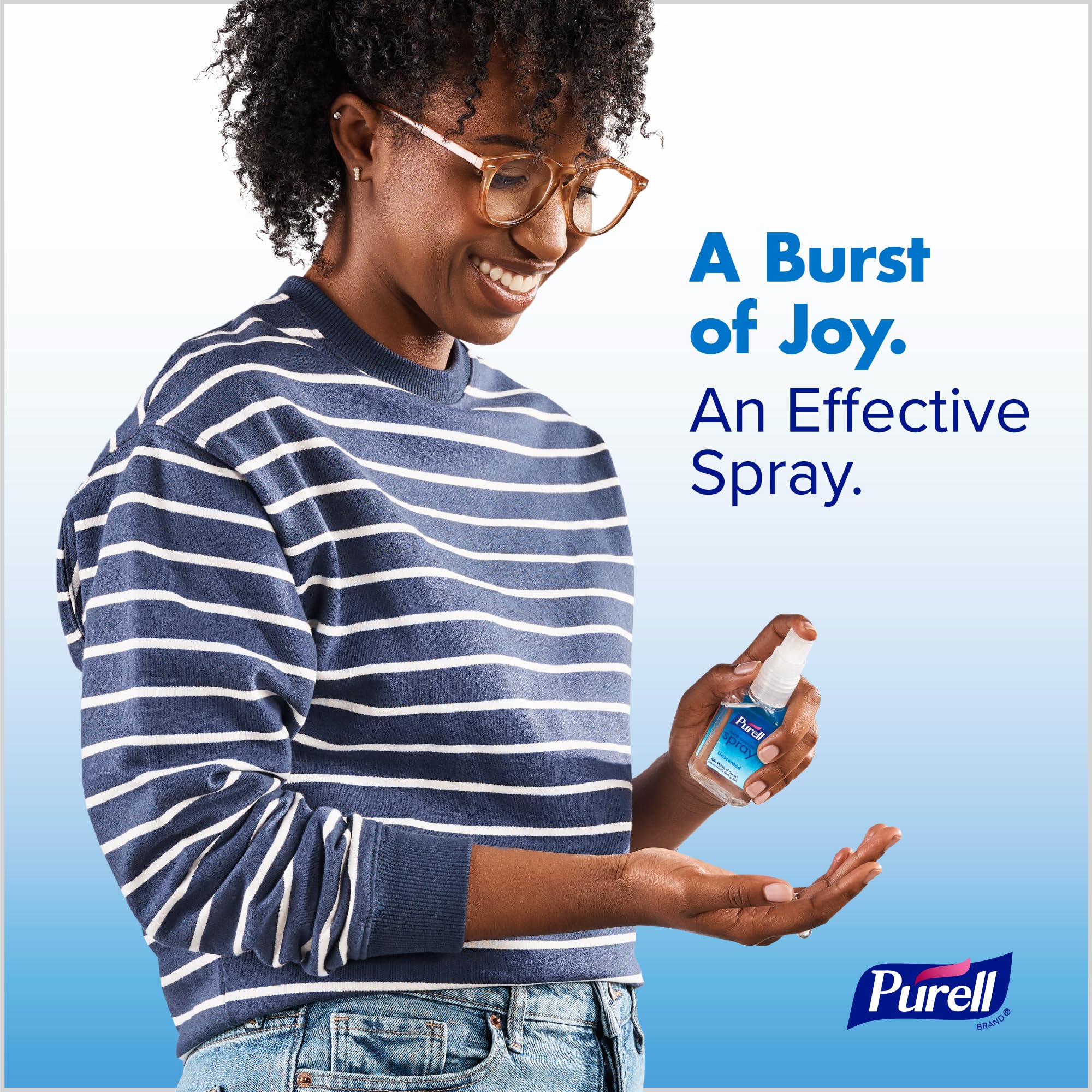 Purell 6-pack box front shows convenient multi-bottle set for family and travel.