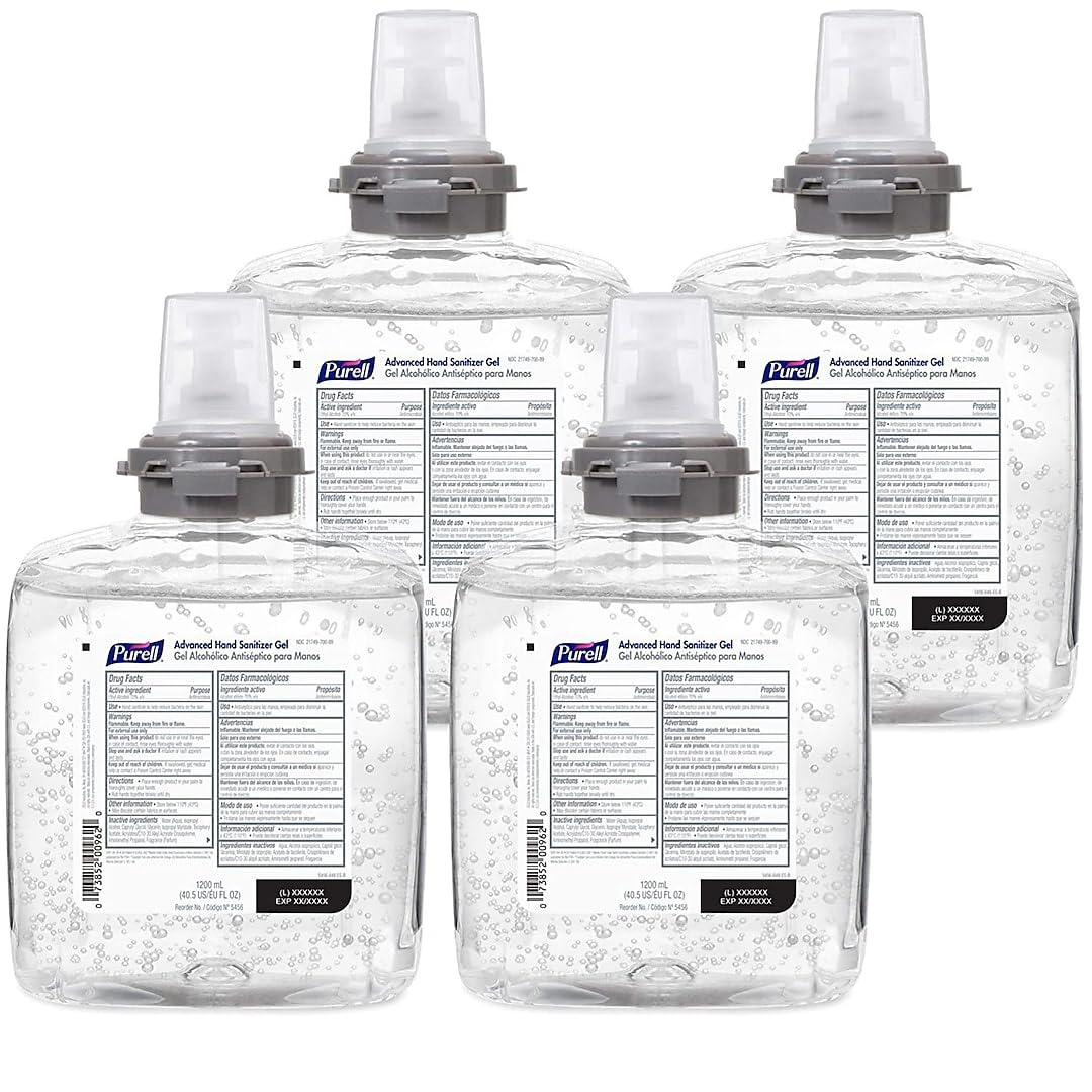 Purell Advanced Hand Sanitizer Gel refill with sanitary seal for clean refills.