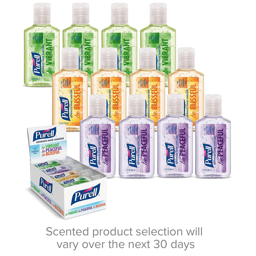 Purell Advanced Lavender 1oz bottle, calming scent and fast germ reduction