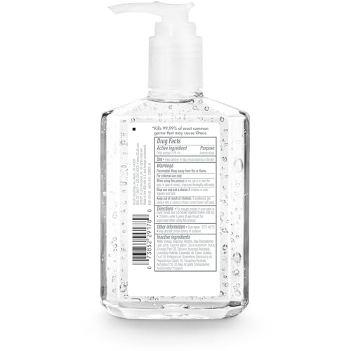 Purell Naturals citrus 8 oz pump in use for on-the-go sanitizing.