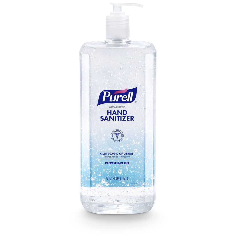 Purell Advanced Hand Sanitizer Refreshing Gel 1.5L pump bottle for high-traffic spaces