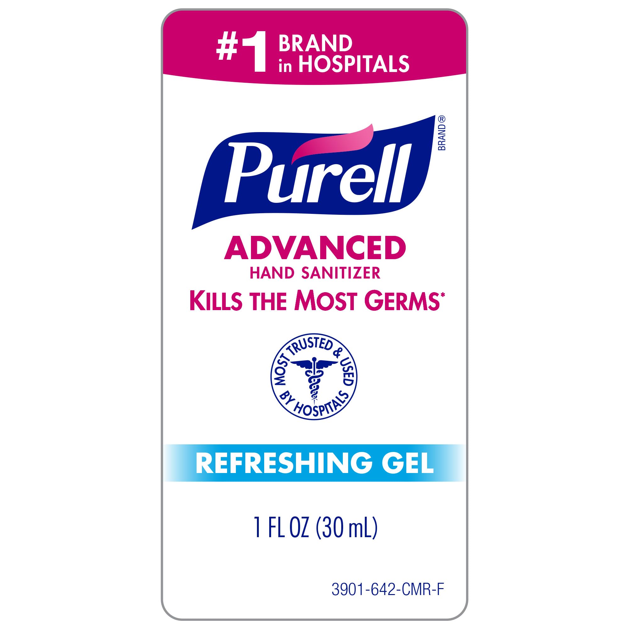 Product lineup of Purell Advanced Hand Sanitizer Refreshing Gel 36-pack display for offices