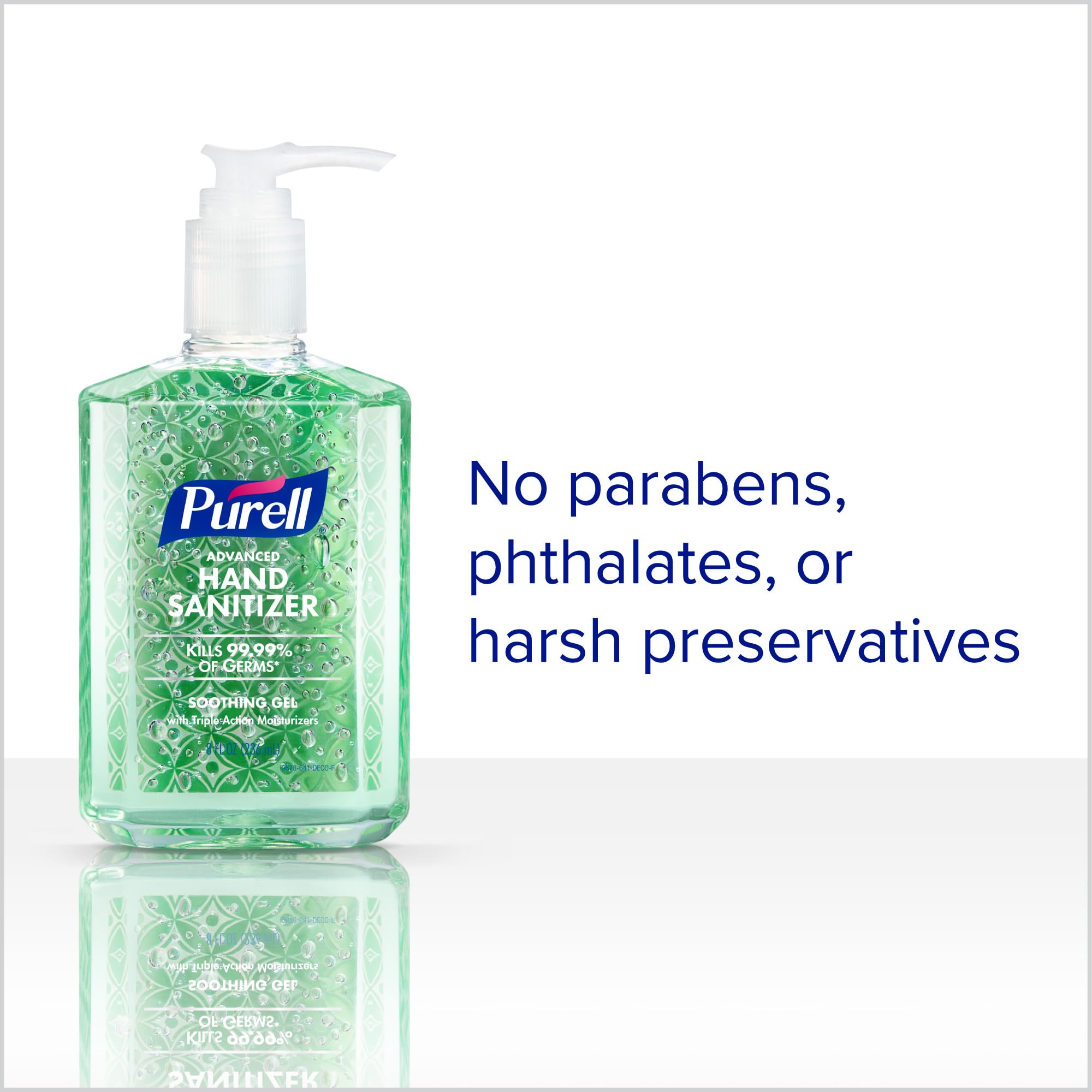 Conference room placement of Purell hand sanitizer for team safety