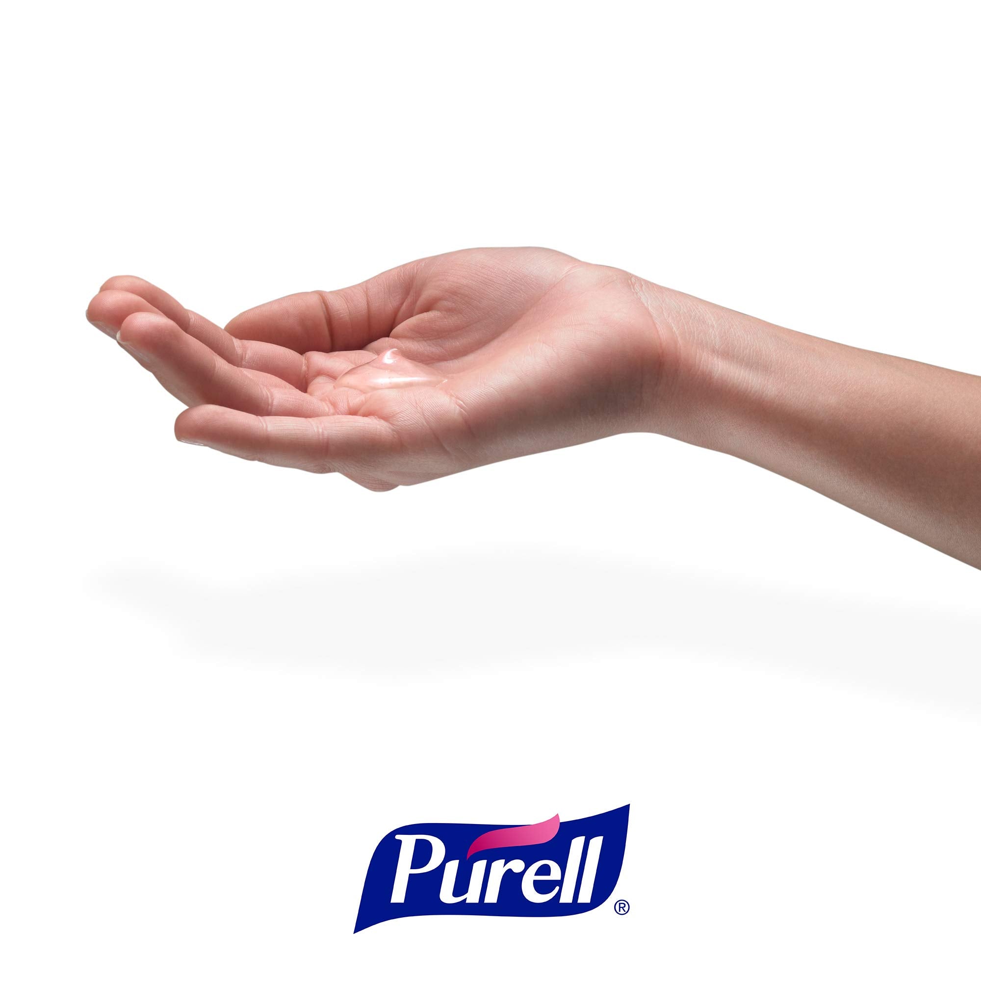 Flip-cap Purell Hand Sanitizer Soothing Gel bottle ready for one-handed use