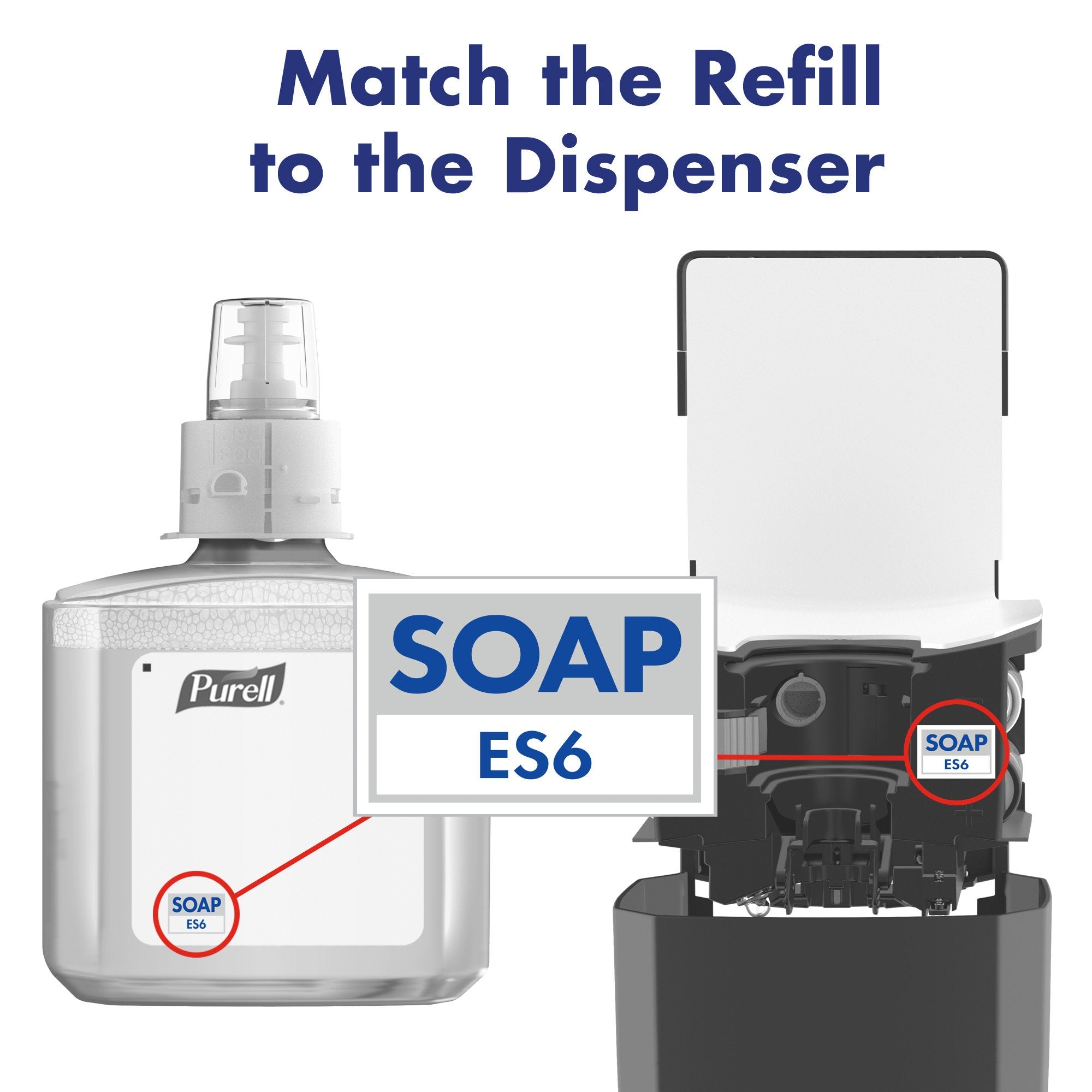 Purell brand label on refill signals trusted quality
