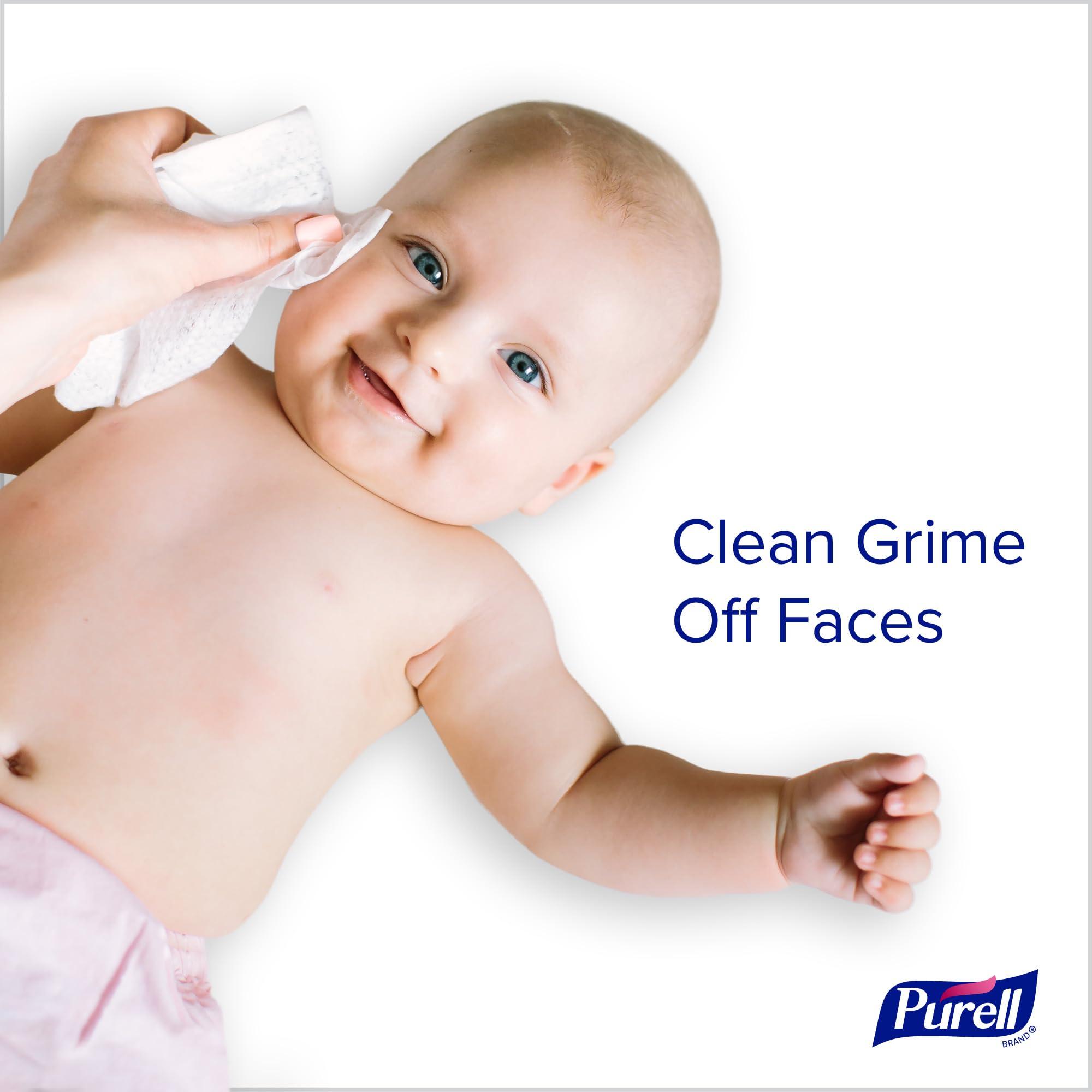 Purell Clean & Go Wipes case of 12 packs; great for families and offices.