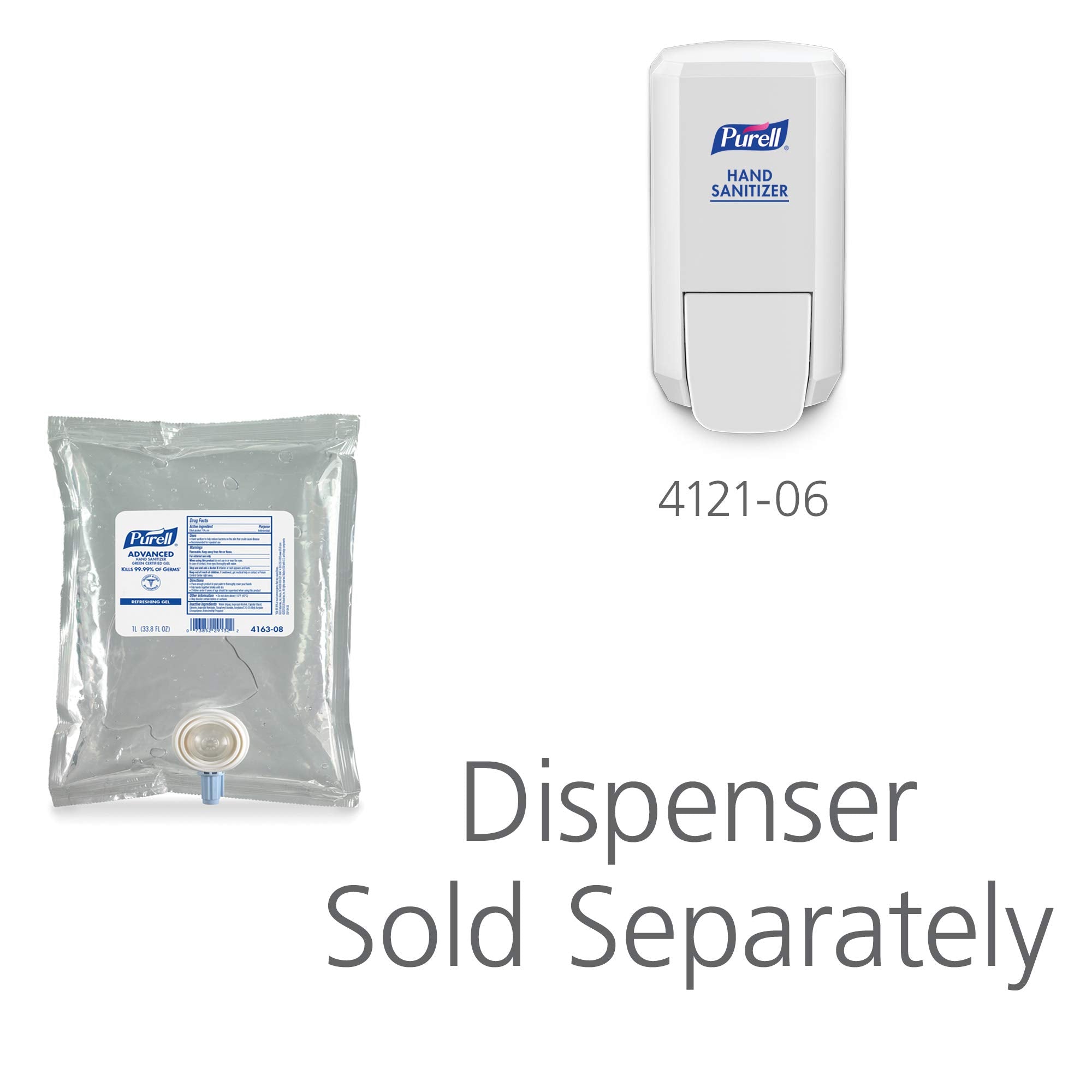 Purell ECOLOGO biobased alcohol sanitizer gel close-up emphasizing sustainability.