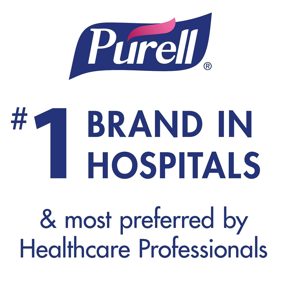 Purell ES1 dispenser case with included refill for easy setup.