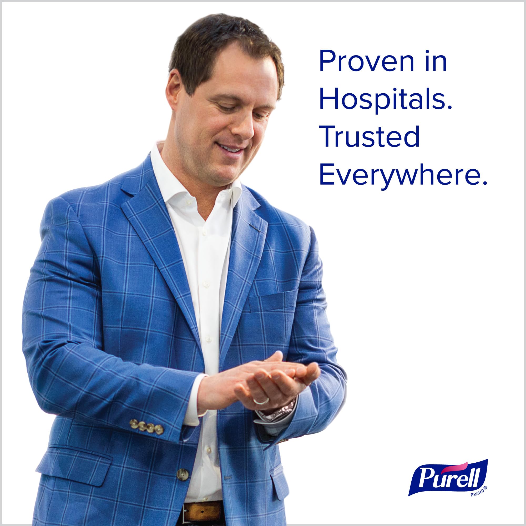 Purell hand sanitizer dispensing pump ready for classrooms and lobbies