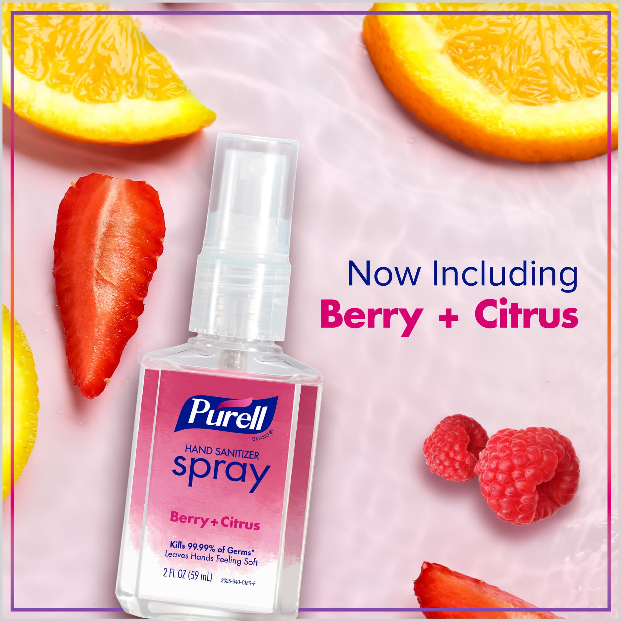 PURELL 6-pack display showing convenient on-the-go sanitizing solution.