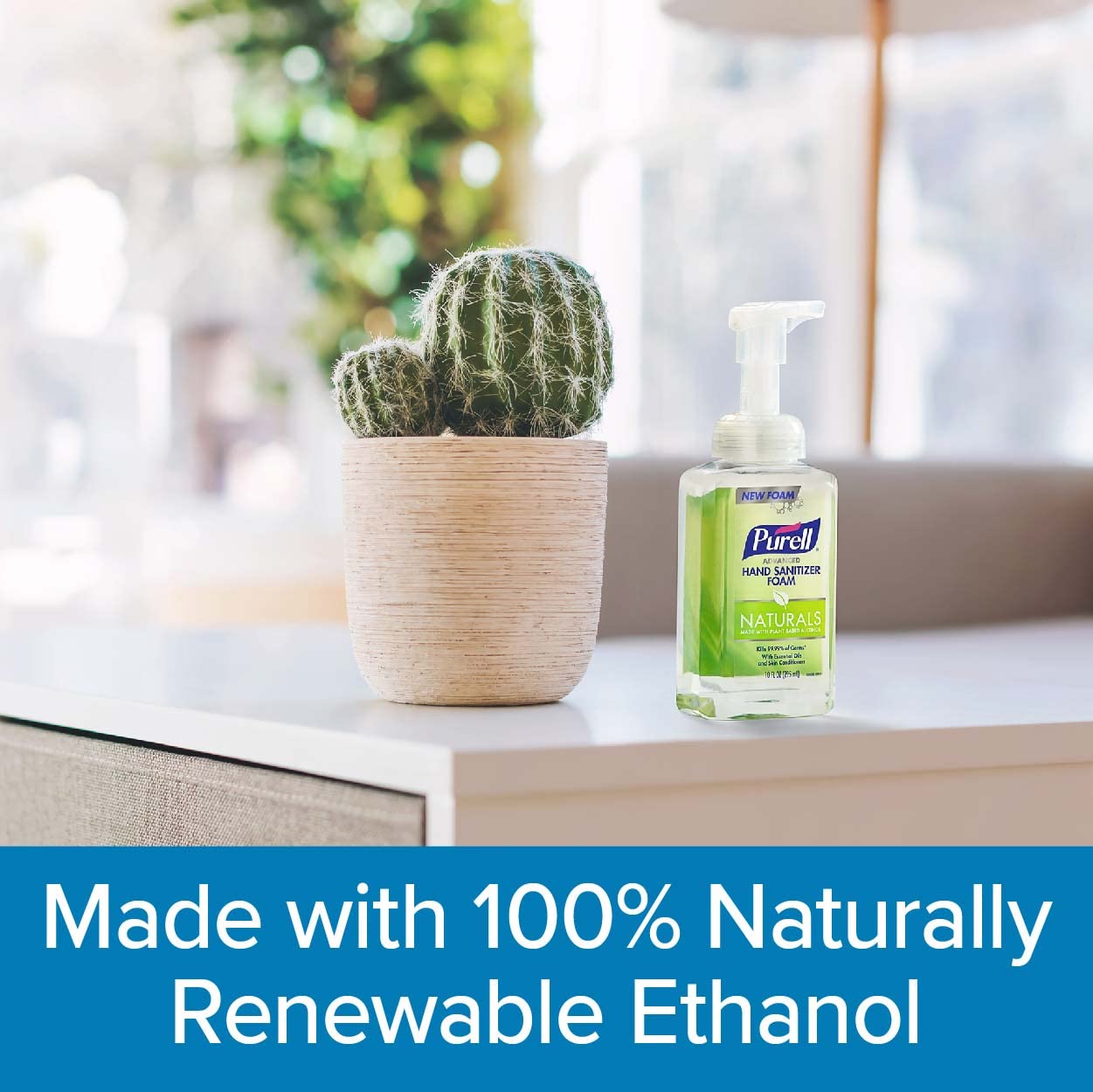 Purell Naturals Foam case-3-pack ideal for home or workspaces.