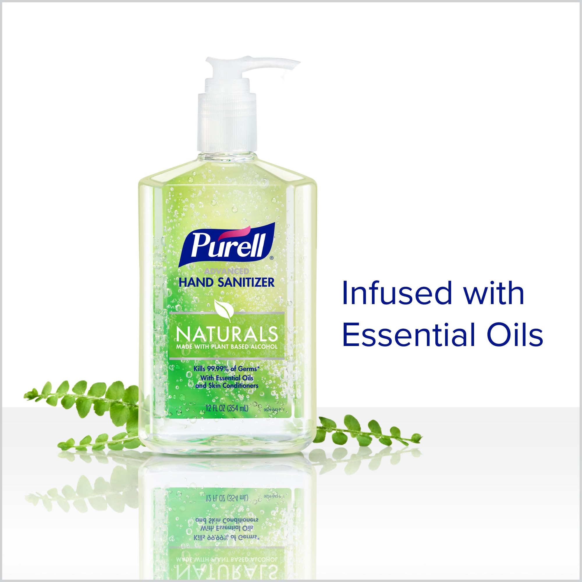 Gel on hand after use reveals refreshing, non-sticky feel.