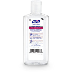 Purell Prime Defense bottle back label with ingredients and usage guidance
