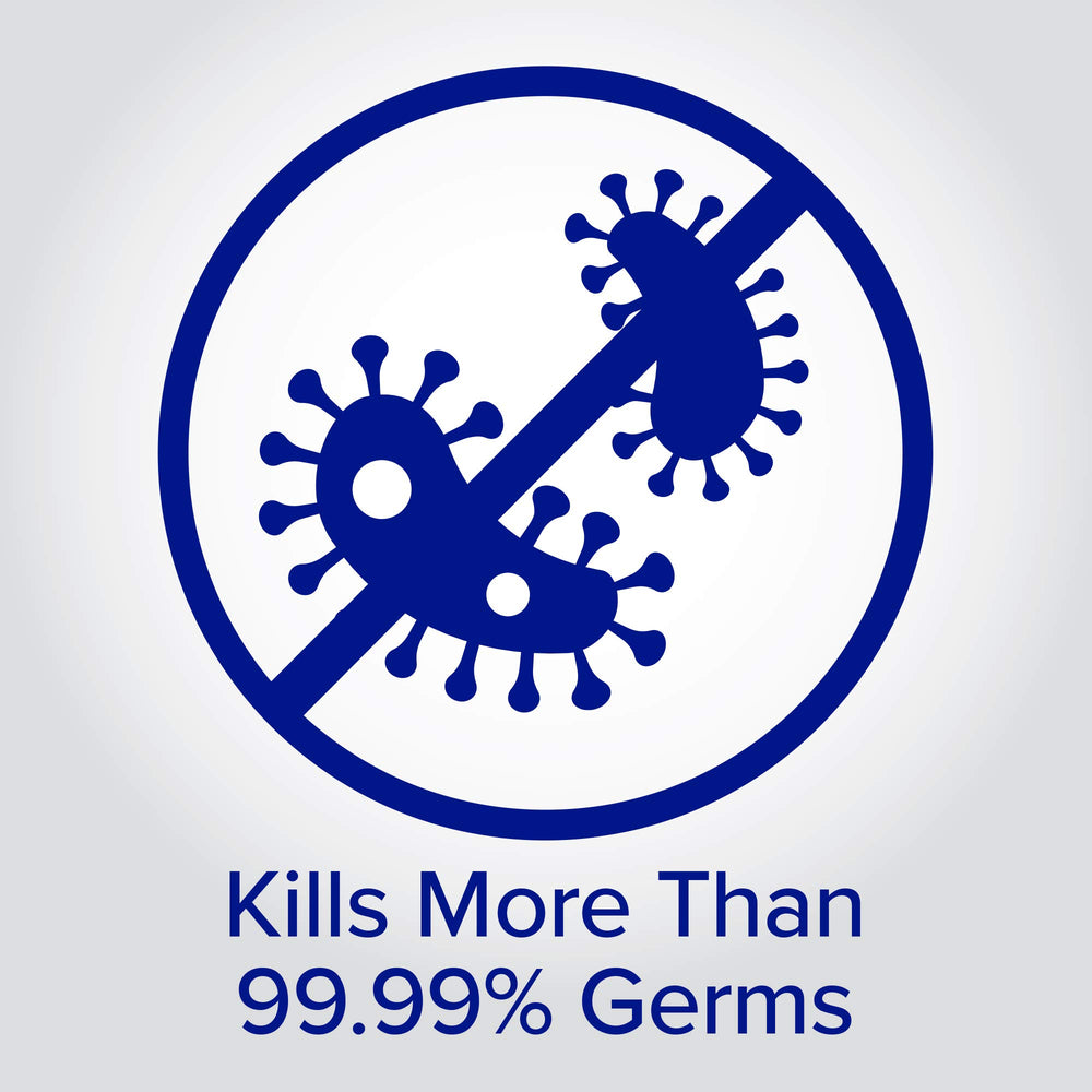 Gel-textured sanitizer from Purell Prime Defense dries quickly