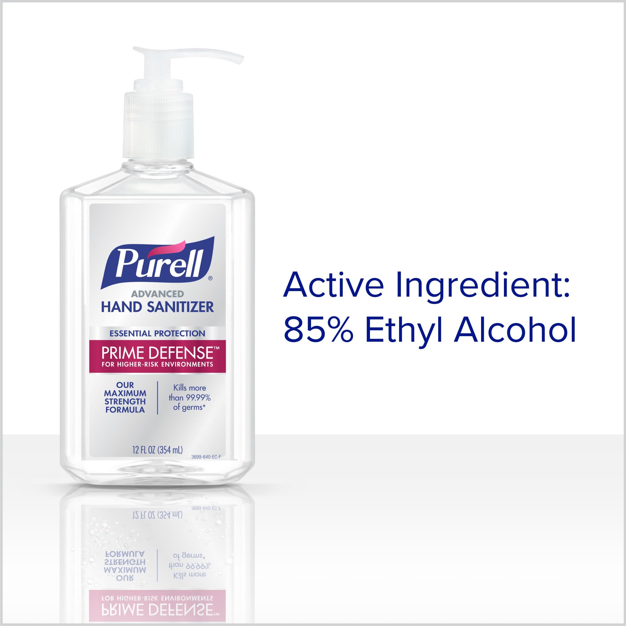 Office desk scene with Purell Prime Defense ready for everyday germ protection.
