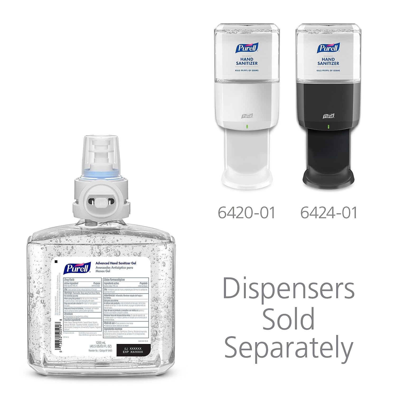 Purell packaging is recyclable, supporting sustainable facility operations.