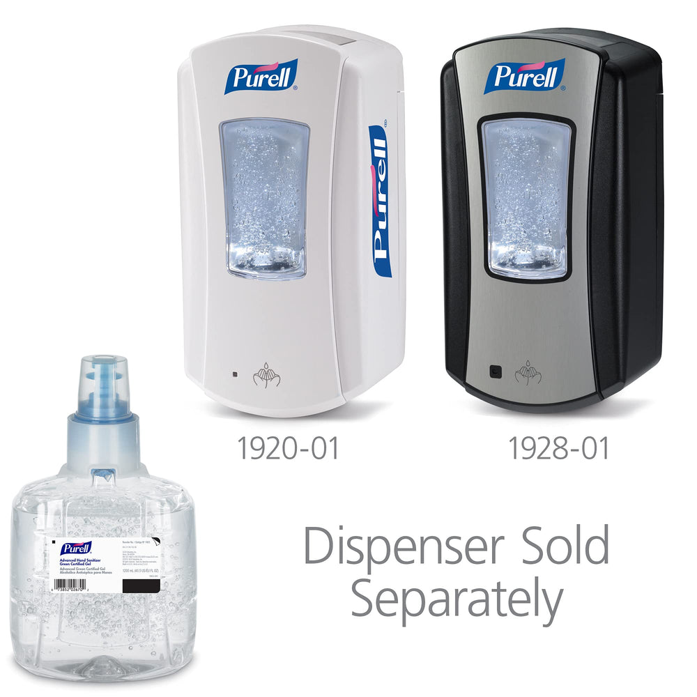 Purell sanitary-sealed refill design minimizes contamination during dispensing.