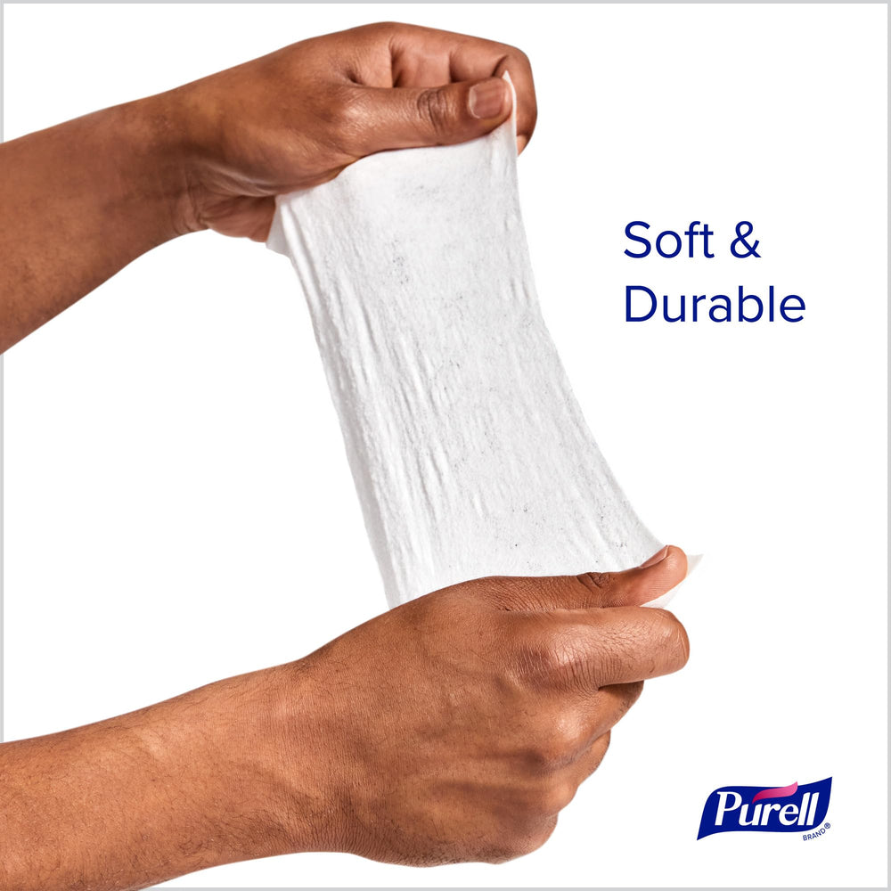Purell six-pack packaging shown on a desk setup