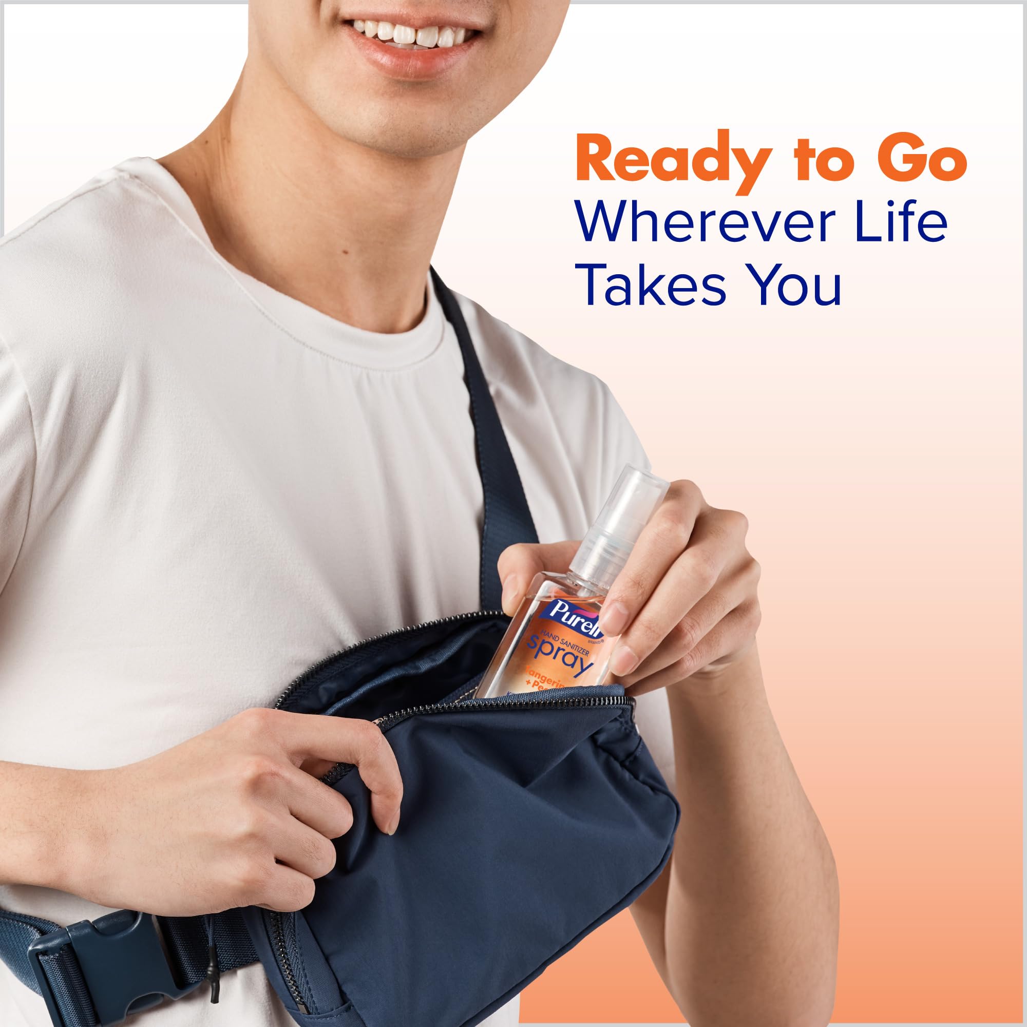 Six-pack Purell case ready for home, office, or travel use.