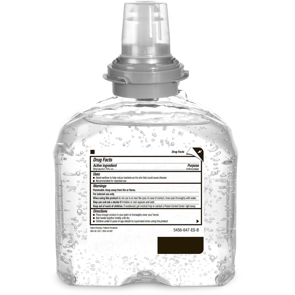Purell TFX dispenser compatible refill shown for quick, hygienic restocking.