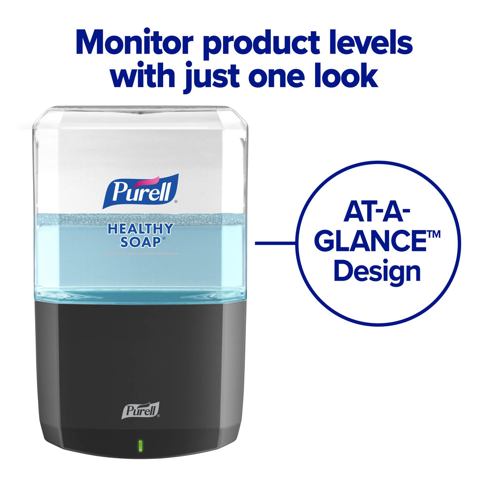 Purell transparent 1200 mL refill bottle lets staff monitor levels