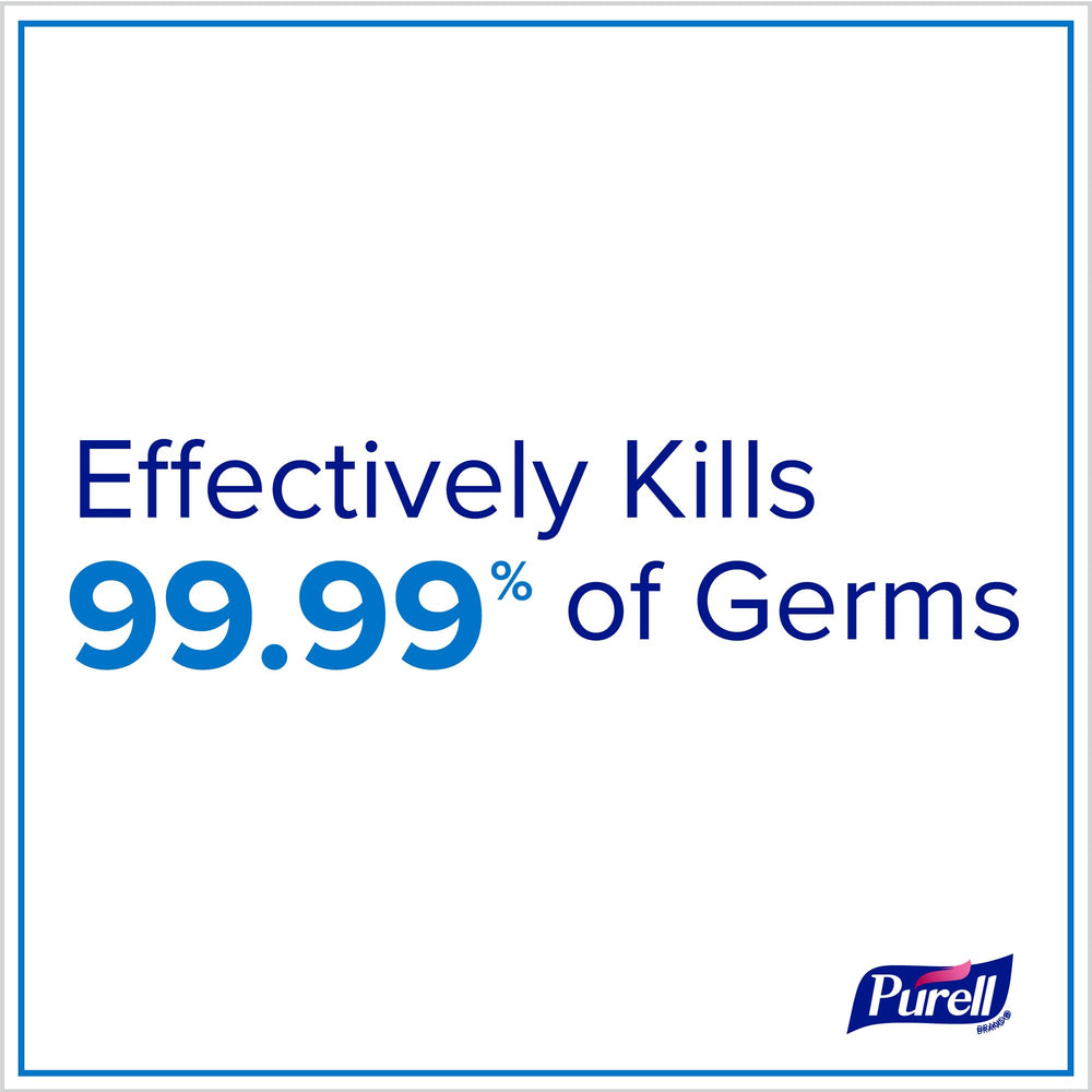 Purell travel-size 2oz bottle in hand ready for quick refreshes.
