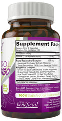 Purely beneficial Resveratrol1450 soft capsules provide easy daily support.
