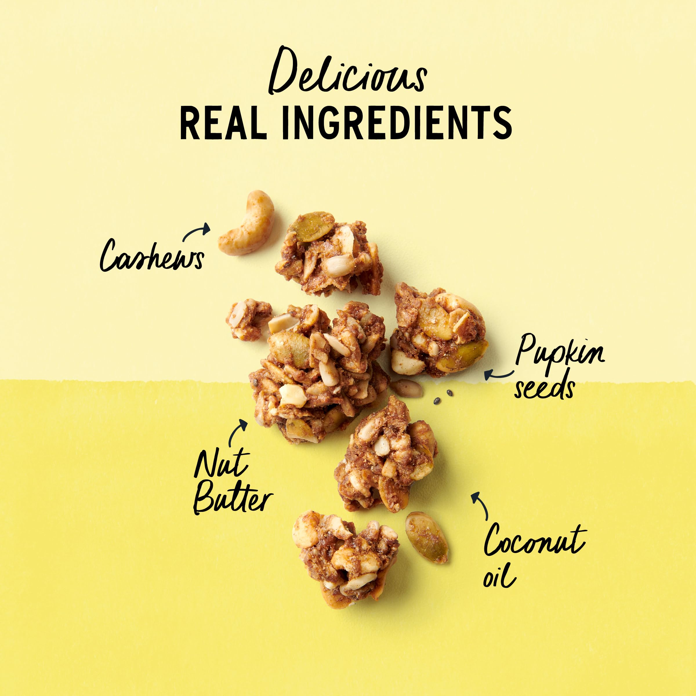 Purely Elizabeth Banana Granola ingredients reveal organic, non-GMO goodness.
