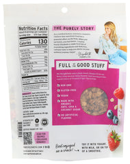 Purely Elizabeth Berry Crisp with mixed berries for on-the-go snacking.